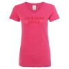 Women’s Glitter V-Neck T-Shirt Thumbnail